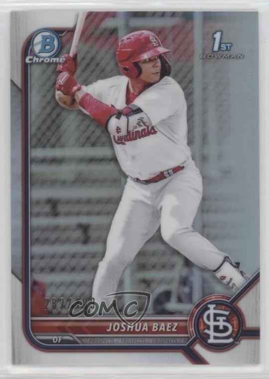 2022 Bowman Chrome Prospects Refractor 282/499 Joshua Baez #BCP-112 02r2