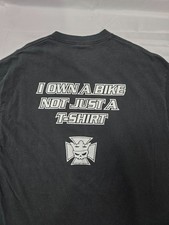 Size XL - Vintage I OWN A BIKE NOT JUST A T-SHIRT Made in USA