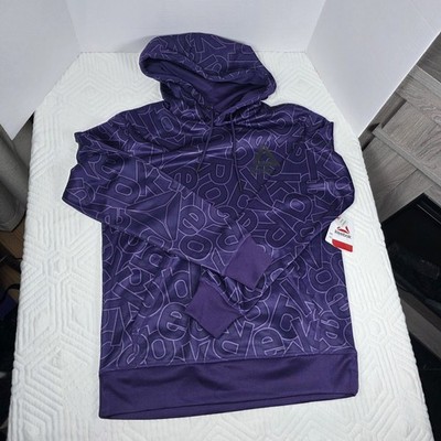 NEW Men's Reebok Classic Fit Delta AOP Hoodie Size L Parachute Purple