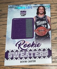 2024-25 Panini Hoops Basketball RSW-DEV Devin Carter Rookie Sweaters 