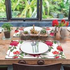 CREARREDA Tovagliette all'Americana Pomegranate, set di 4 tovagliett MLMY