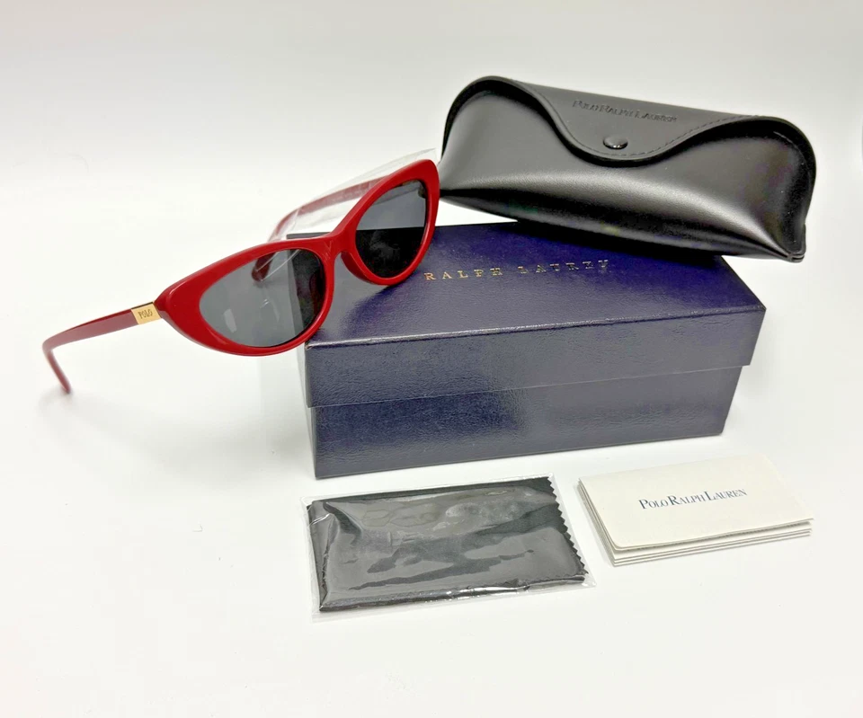 Gafas de sol para mujer Polo Ralph Lauren PH4199U 54-16-145 rojo gris lente con estuche Foto 2 de 4