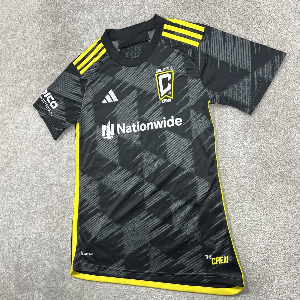 Columbus Crew 23/24 Away Authentic Jersey Women Small Adidas Black Soccer HU1393 - Image 2 of 4