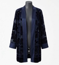 Coldwater Creek 1X Velvet Burnout Kimono Card...