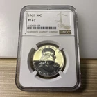 1961  50c Proof Franklin Silver Half Dollar - NGC PF67