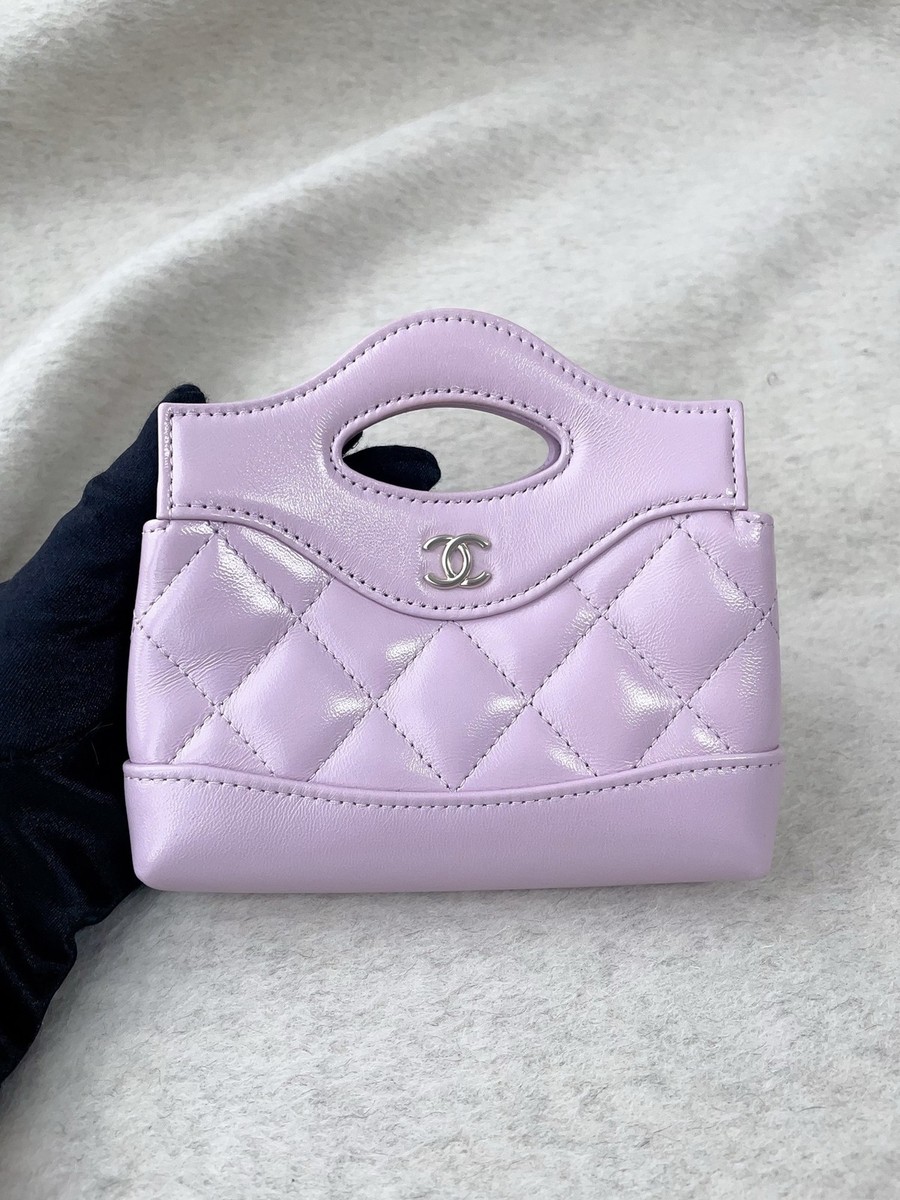 Chanel 31 Bag Super Mini Lambskin Top Handle Chain Crossbody