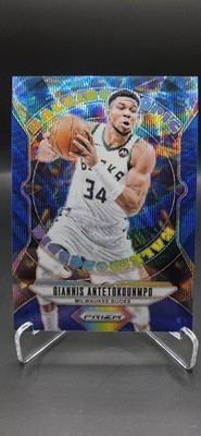 2025 Panini Prizm Basketball Giannis Antetokoumpo Kaleidpscopic Blue Wave #11