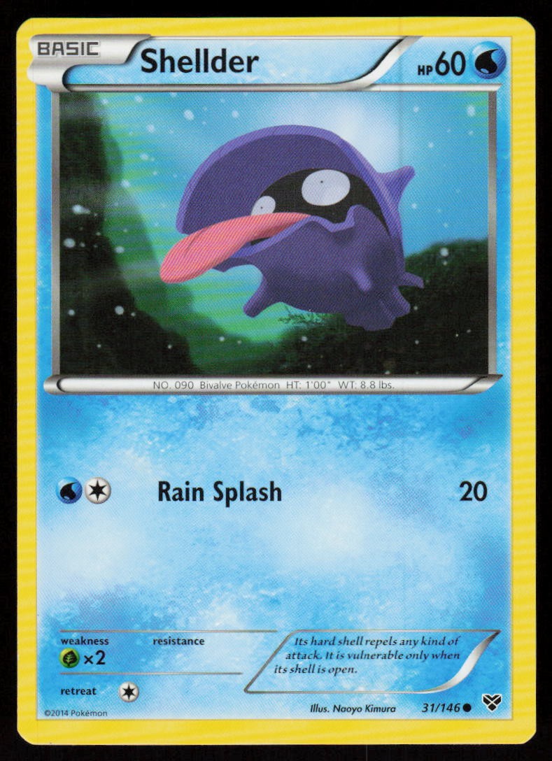 Shellder 31/146 Common XY Pokemon Near Mint