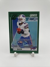 2024 Panini Zenith Rookie Ray Davis Autograph 2 Minute Drill Green