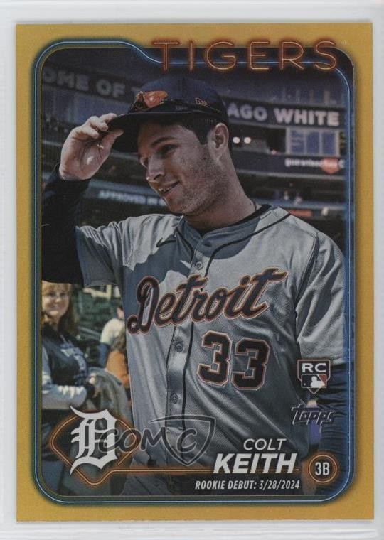 2024 Topps Update Debut Gold Rainbow Foil Colt Keith #US192 Rookie RC m4l