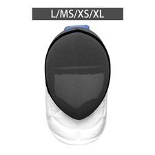 Komfortable, stichfeste Fechtmaske, schwarz, f&uuml;r t&auml;gliches Training,