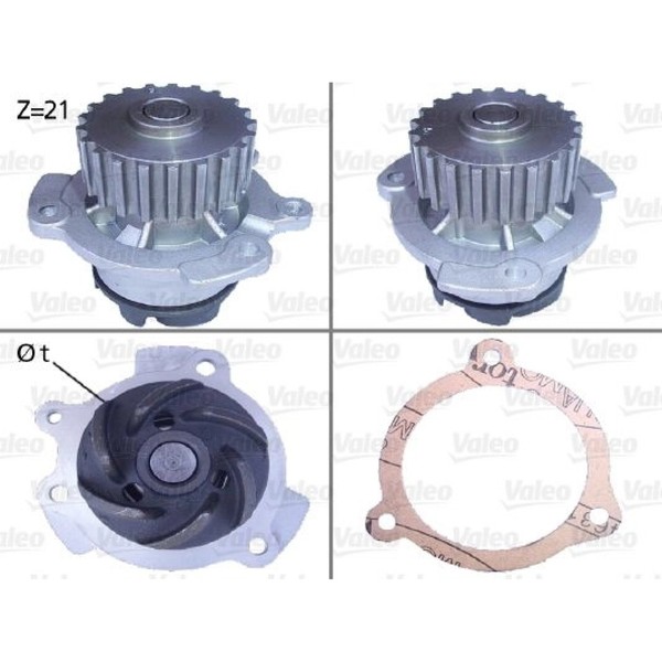 Valeo 506151 Wasserpumpe FüR Lada Kalina Samara Forma 2108 2109 2113 2114 2194-image