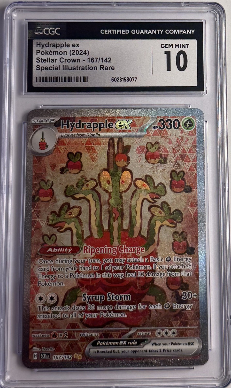 Hydrapple ex 167/142 PSA 10 Pokemon Stellar Crown SIR Pokemon