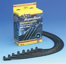 Accel 4041K 8mm Angled Spark Plug Wire Set Black