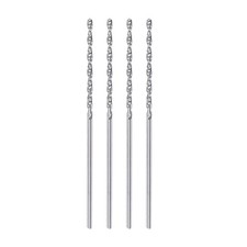 4pcs 1mm C3/K10 Tungsten Carbide Precision Straight Shank Twist Drill Bit