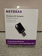 Netgear Wireless AC Adapter AC600 Dual Band WiFi USB Adapter A6100 NEW FREE SHIP