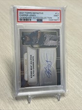 2024 Topps Definitive Chipper Jones Legendary Auto /25 PSA 9 Braves HOF
