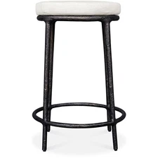Uttermost 23930 Thayer 26 inch Java and Oyster White Outdoor Counter Stool