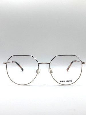 Humphreys Brille Gestell 54 17 Gold Rosa Rund