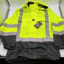 Helly Hansen Workwear Men's WP Potsdam Hi Vis Jacket ANSI-Yellow-Size: M