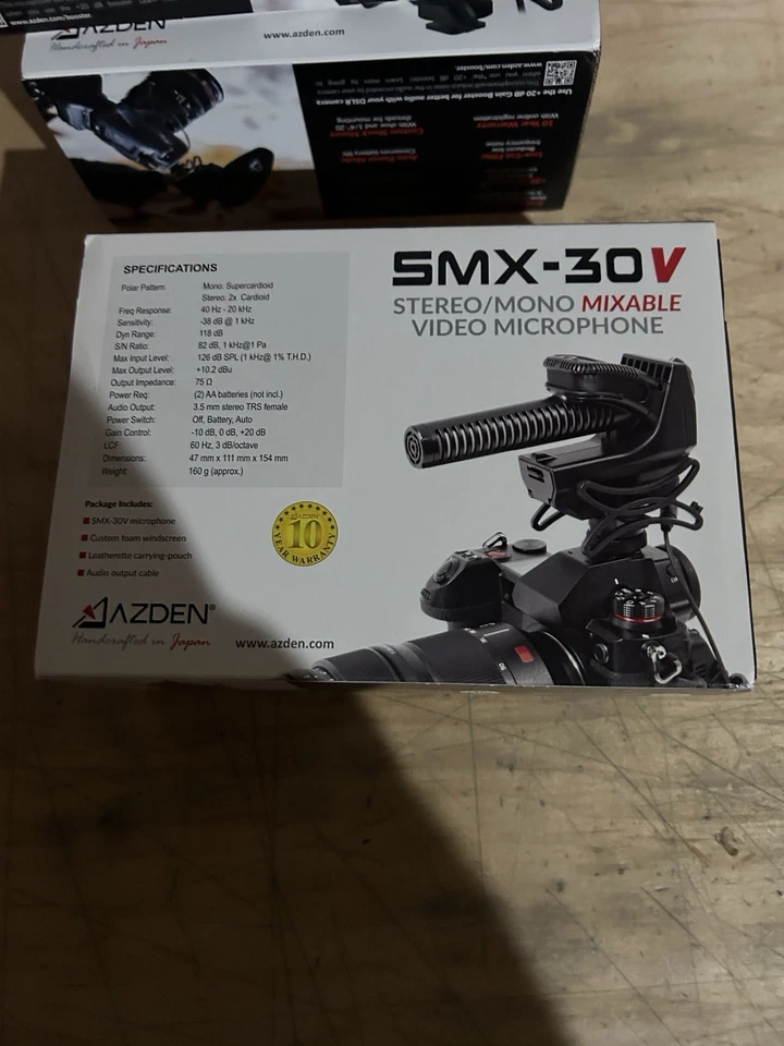 Azden SMX-30 Stereo/Mono Switchable Video Microphone NEW - Image 3 of 3