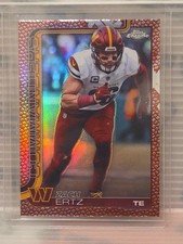 2025 Topps Chrome Zach Ertz 297 Football Leather Refractor Washington Commanders