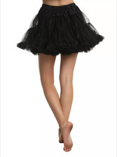 Black Tulle Petticoat Skirt, Black Petticoat, Black Tulle Skirt