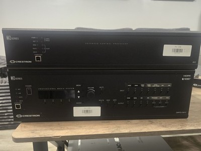 Crestron DMPS3-300-C + B-Series Advanced Control Proc. AV System Tested Power On