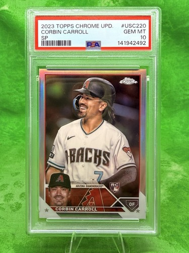 Corbin Carroll RC - Image Variation - 2023 Topps Chrome Update #USC220 PSA 10