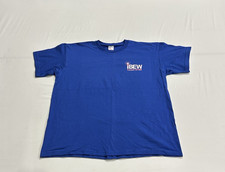 IBEW Local 2150 T-Shirt Blue Short Sleeve Size XL Made In USA H3