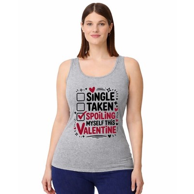 Spoiling Myself This Valentine Damen Trägershirt Tank Top Selbstliebe Geschenk für Sie