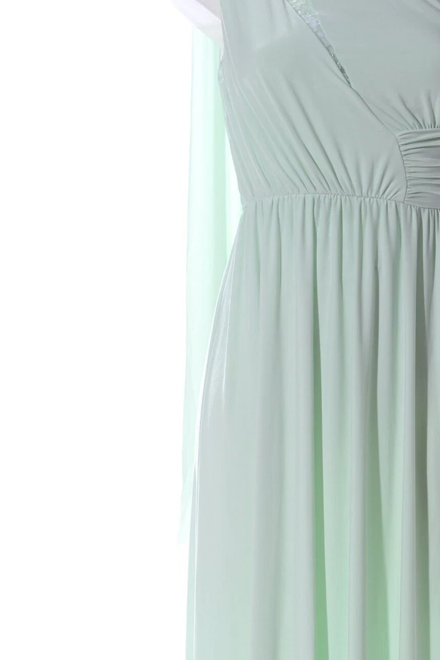 ASOS Vestido largo Mujeres Vestido Talla EU 36 verde pálido elegante - Imagen 3 de 4