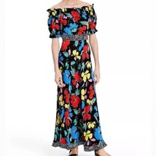 RIXO for Target dress / floral print off shoulder maxi dress / size 2