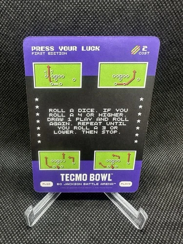 Press Your Luck Bo Jackson Battle Arena Tecmo Bowl PL10