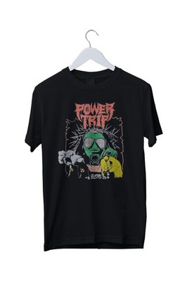 Vintage Power Trip Band Grafikdruck Unisex T-Shirt Herren S M L XL 2 3 4 XL  