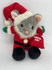Vintage JC Penney Santa Mouse Plushie 
