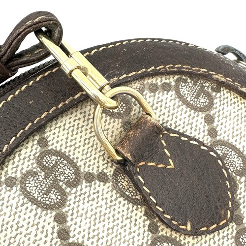 Vintage Gucci Schultertasche Umhängetasche GG braun Sherry Line authentisch aus Japan - Bild 16 von 19