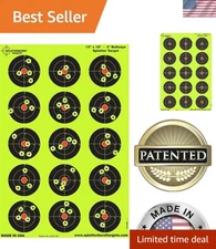 Eye-Catching Splatter Targets – 50 Pack Made in USA, Perfect for All Calibers
