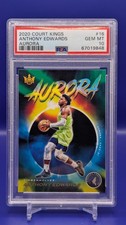 2020-21 Panini Court Kings Anthony Edwards Aurora #16 Rookie RC SSP PSA 10 Pop 4