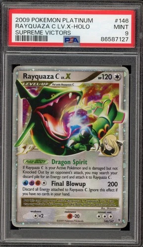 Pokemon Rayquaza C Lv.X Supreme Victors Holo Ultra Rare #146 PSA 9 Mint
