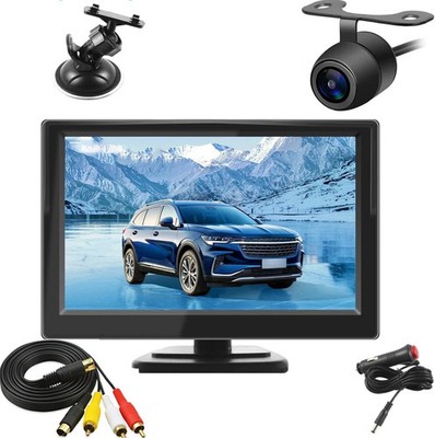 Backup Camera with 5-Inch Monitor Monitor, Black 