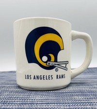 Vintage Los Angeles, Rams NFL Football Coffee Mug 1970’s Made In USA