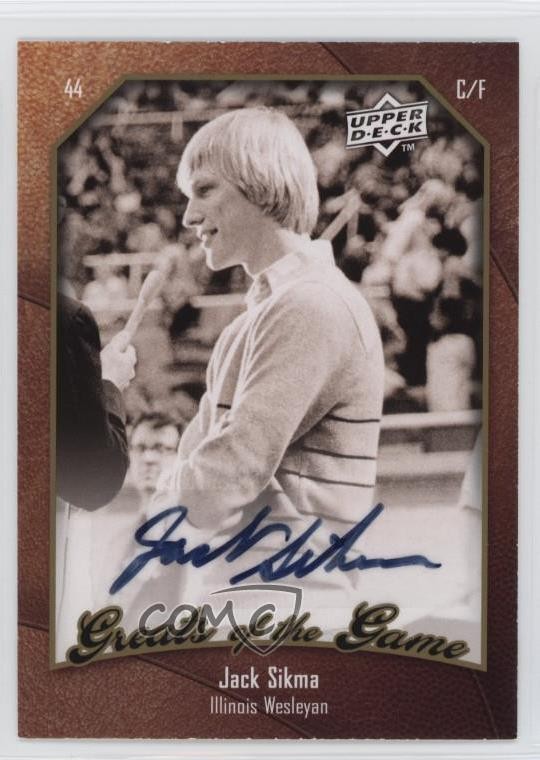 2009-10 Upper Deck Greats of the Game Auto Jack Sikma #27 Auto HOF 11nq