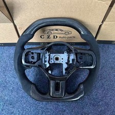 Czd Real Carbon Fiber Steering Wheel With Alcantara Fit Mitsubishi Evo X10