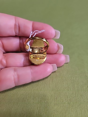 KATE SPADE NY LOVE BUGS JADEKÄFER STATEMENT-RING IN ROUGE PINK. Gr. 8 Neu mit Etikett - Bild 4 von 10