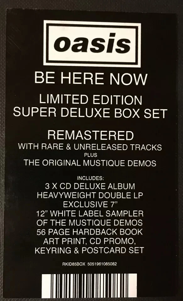 OASIS - BE HERE NOW - DELUXE BOX SET VINYLS+CDS SEALED/NEVER OPENED - Image 3 of 4
