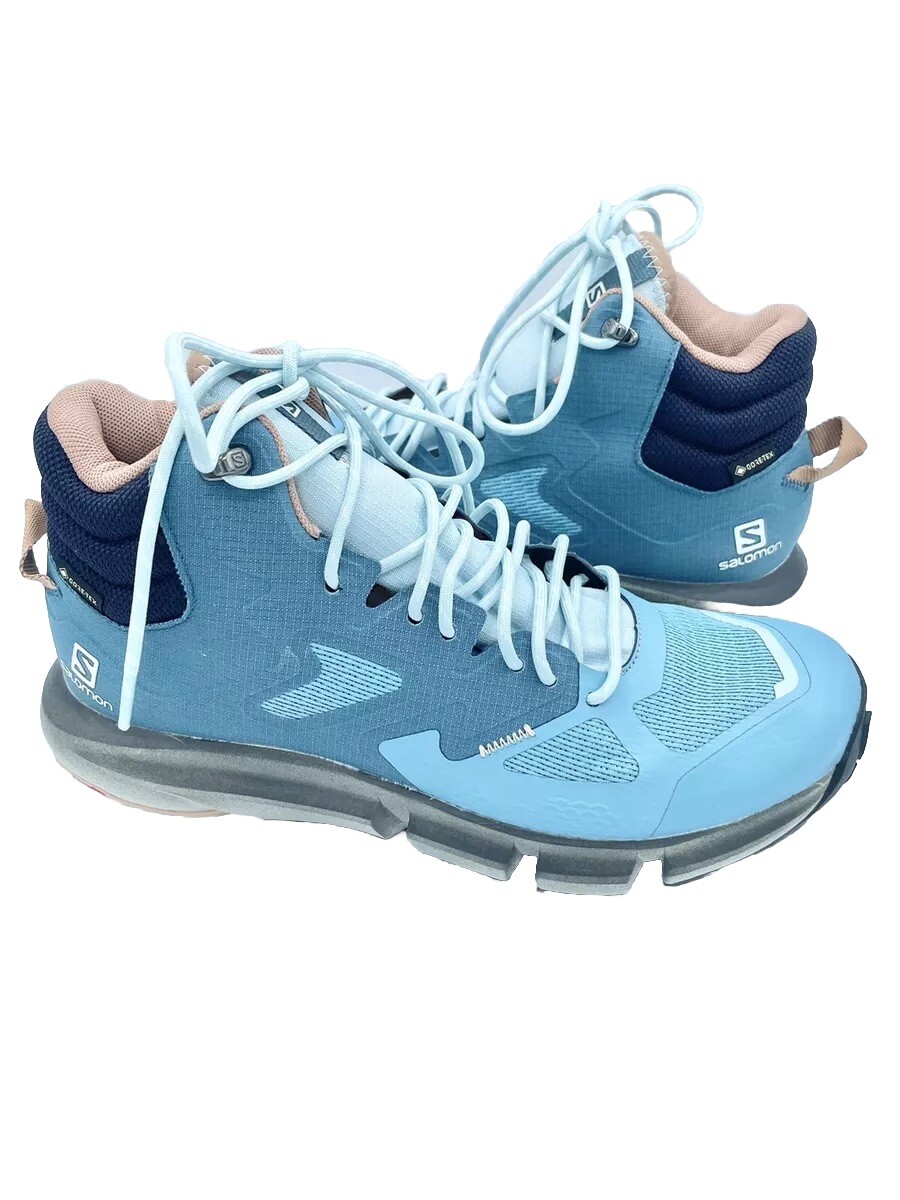 Stivali da trail Salomon Predict Hike Mid G.TX Donna Vintage Cachi Nero Mocha 7 5