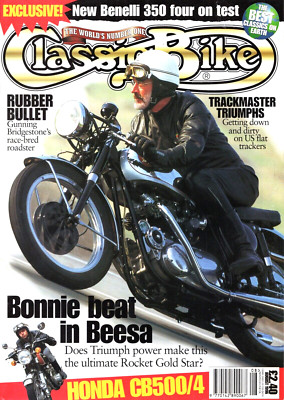 Classic Bike Magazine Aug 96, Ariel Arrow  Benelli 350 Honda 500/4 BSA Gold Star