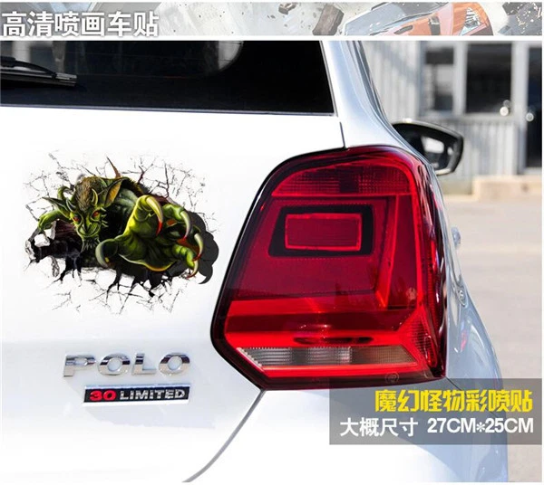 Nuevo coche 3D Magic Spray Pintura Graffiti Pegatinas Reflectantes Rasguños Traseros Calcomanía Foto 2 de 4