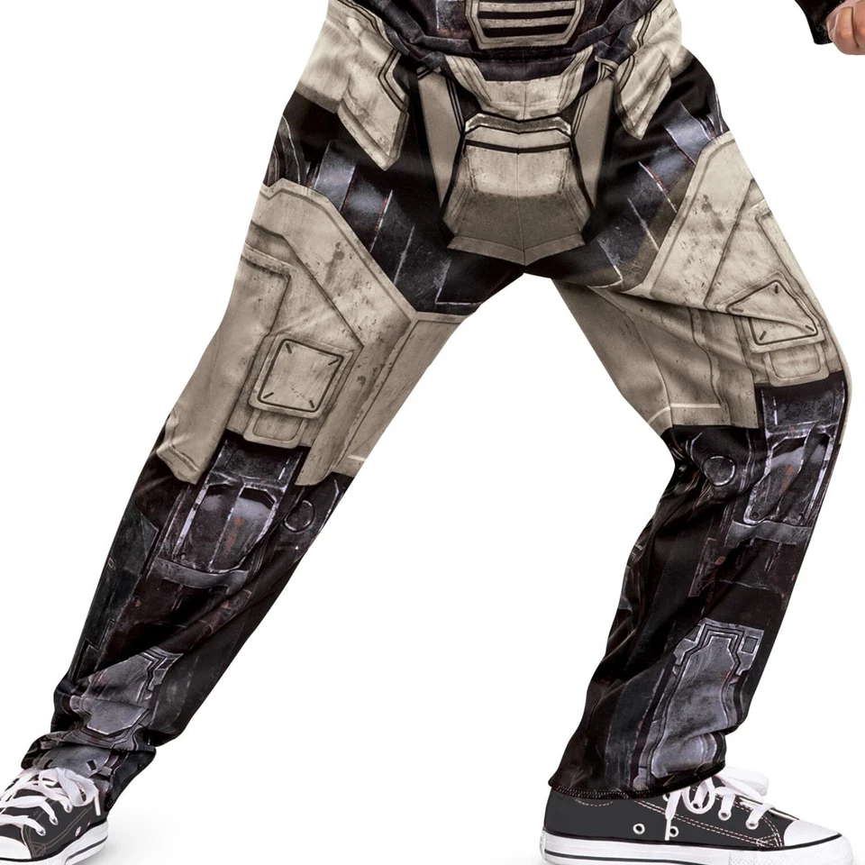 Official Megatron Costume Kids Muscle Jumpsuit Mask Halloween Outfit 80s Style - Image 4 of 4
